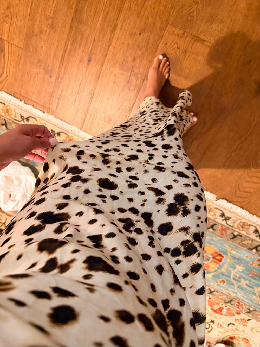 Leopard Spot Slip Dress - Cream and Black .massimodutt - Picture 7 of 9